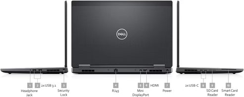 Dell Precision 7530 | Intel i5 8th Gen | 15.6" HD | Windows 11 Pro | Refurbished